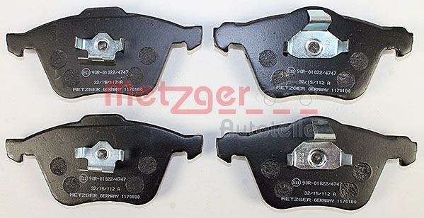 METZGER 1170180 Bremsbelagsatz, Scheibenbremse